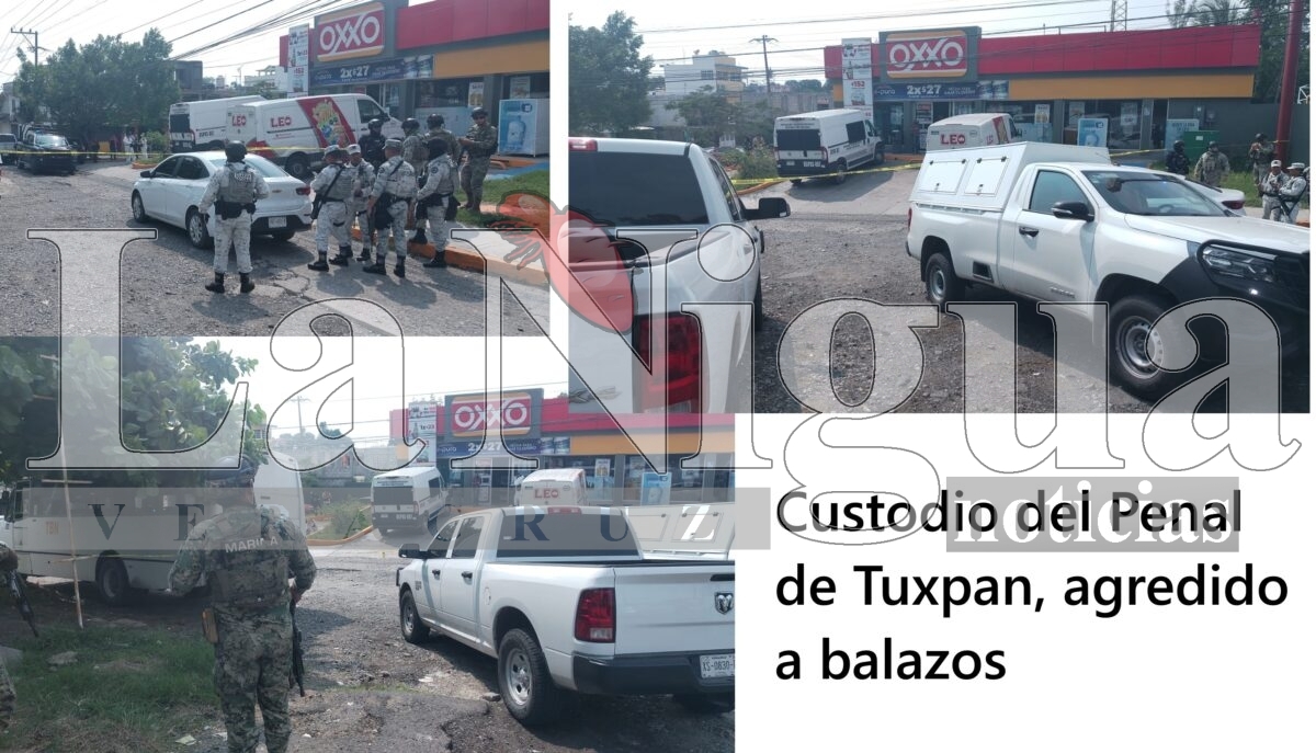 Agreden a balazos a un custodio del CERESO de Tuxpan. Le dejan narcomensaje con amenazas.