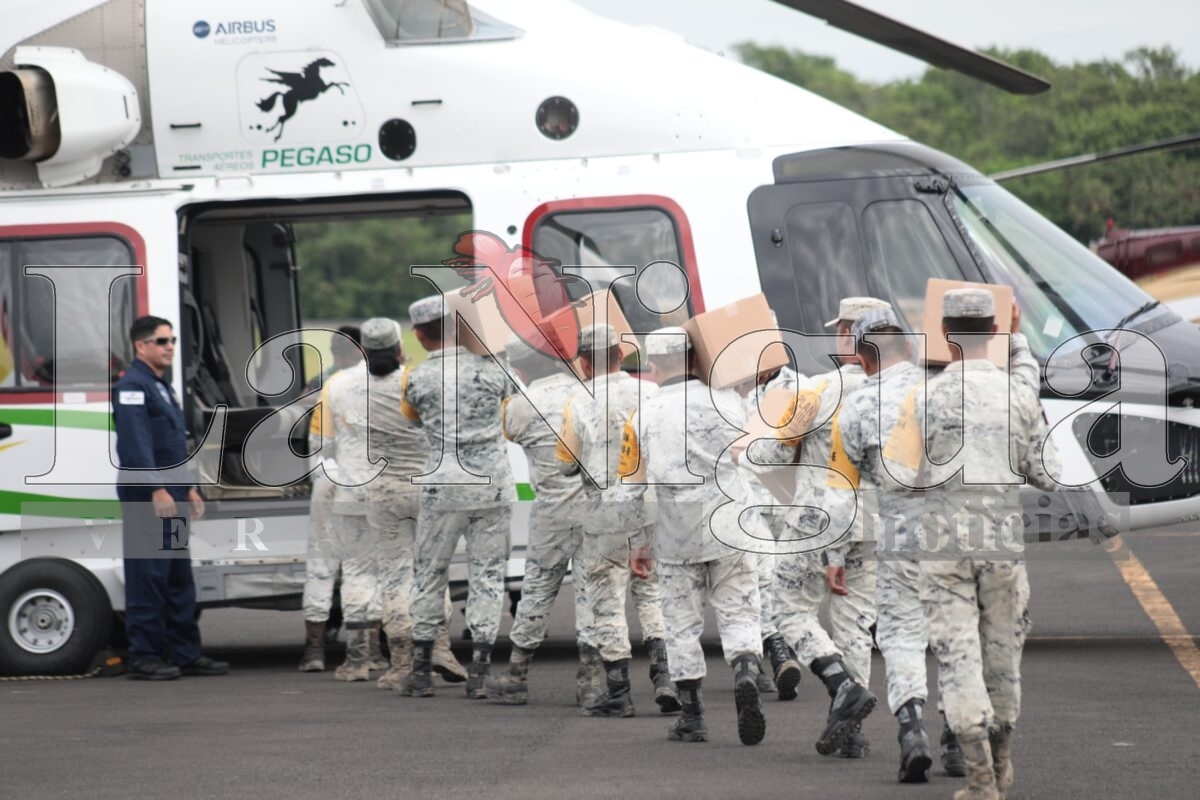 Marina despliega más de mil elementos en Veracruz para reforzar labores de recuperación tras inundaciones