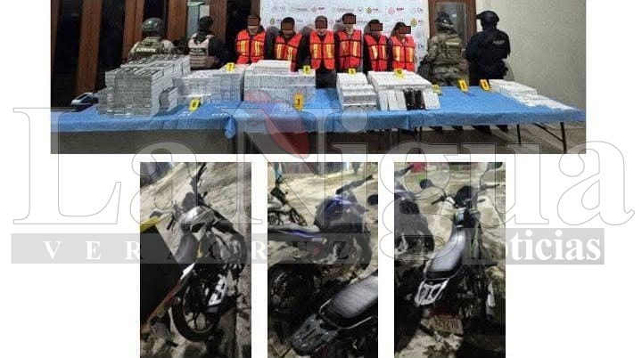 Cae presunto grupo delictivo en la unidad San Román; seis detenidos y varios objetos asegurados