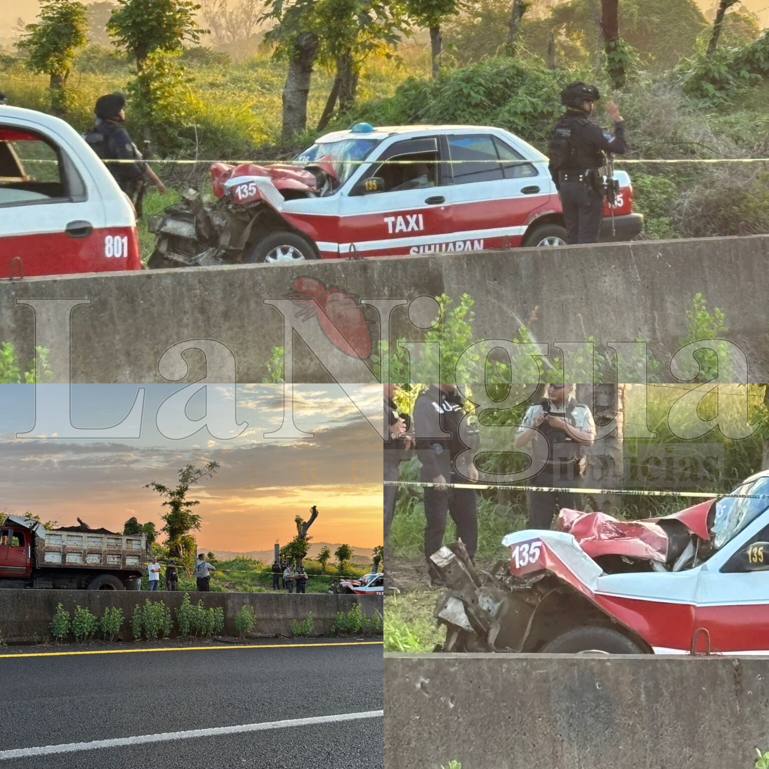 #Fatal #choque en #Catemaco: taxista pierde la vida tras impactar contra volteo