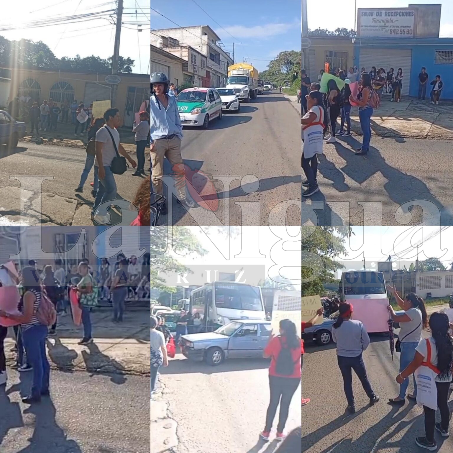 Padres de familia bloquean carretera Xalapa–Alto Lucero por falta de maestros en telesecundaria