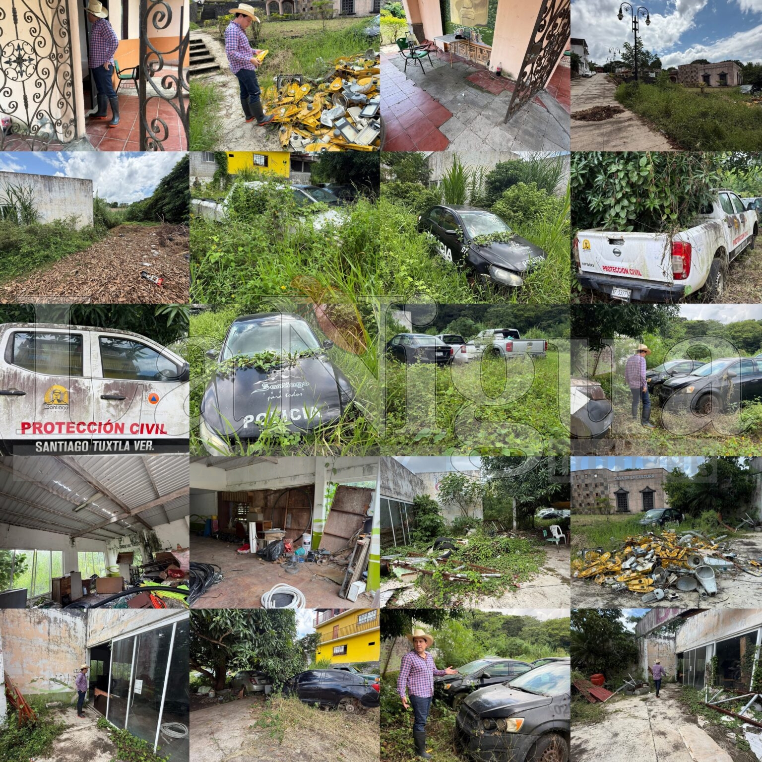 Denuncian abandono crítico en inmuebles municipales de Santiago Tuxtla