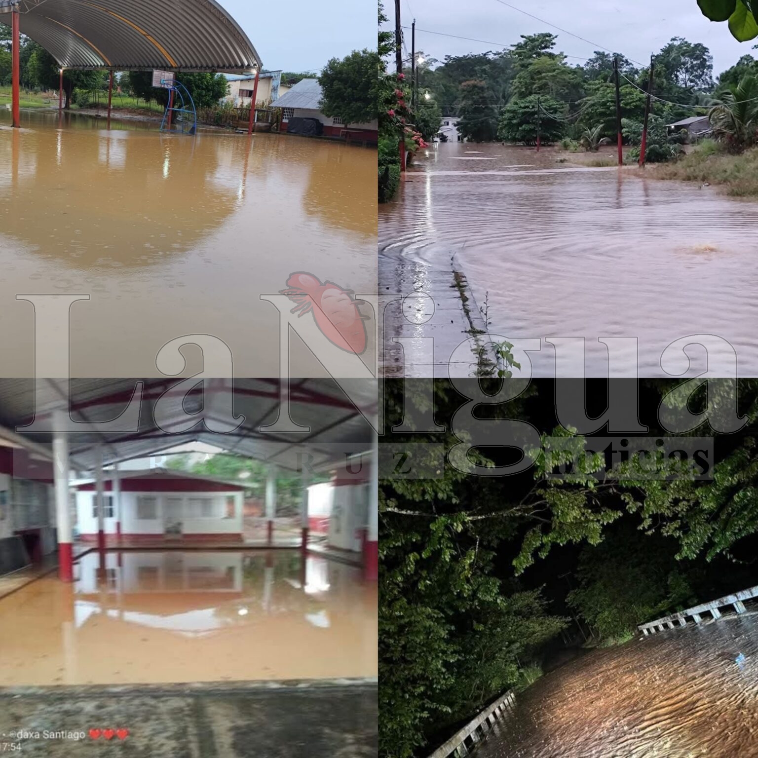 Lluvias aíslan al Poblado 6 de Uxpanapa; lenta obra de puente agrava la emergencia.