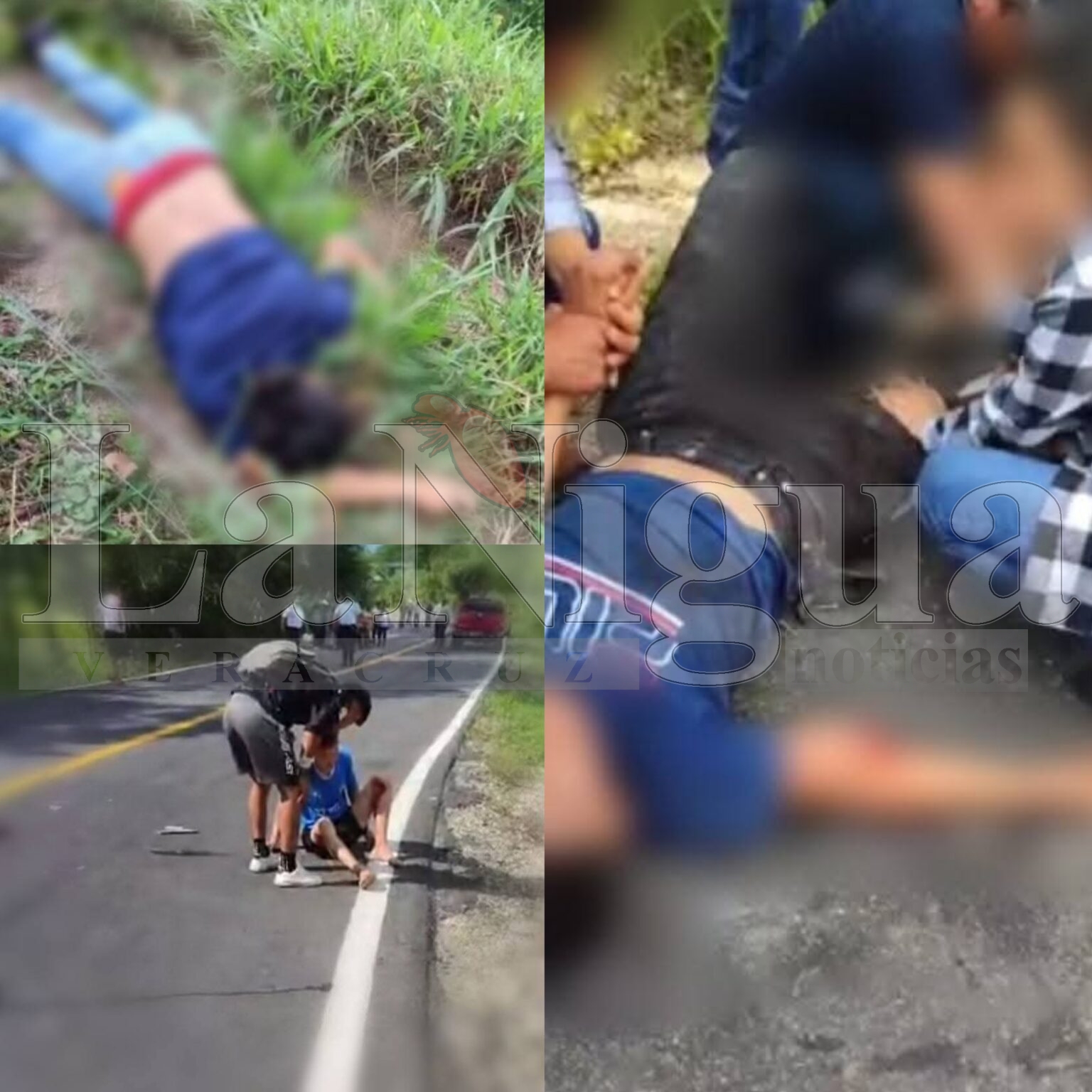 Un muerto y dos heridos en choque de motocicletas entre Las Choapas y Cerro de Nanchital