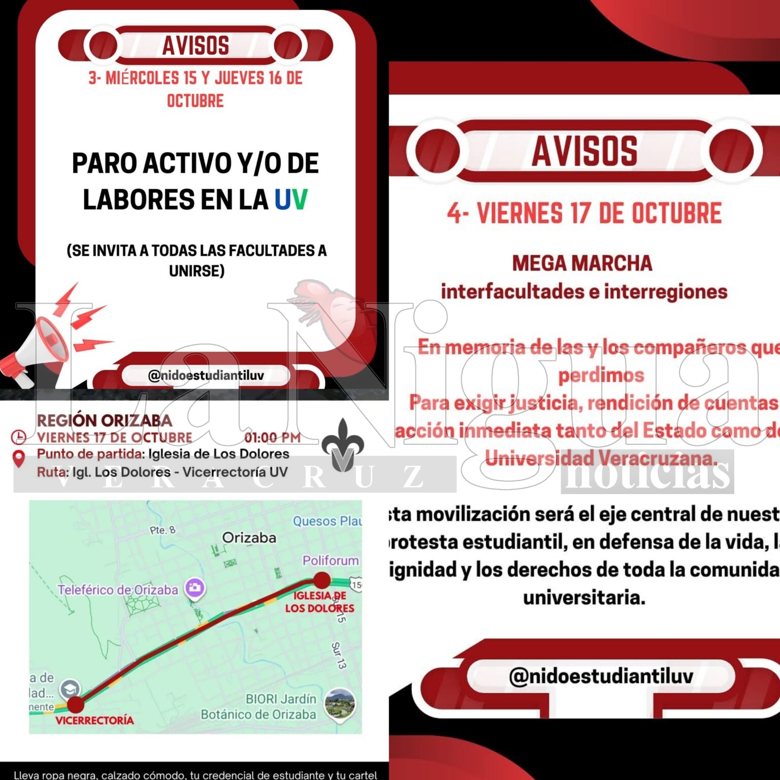 Estudiantes de la UV convocan a megamarcha por memoria y justicia tras inundaciones en Poza Rica