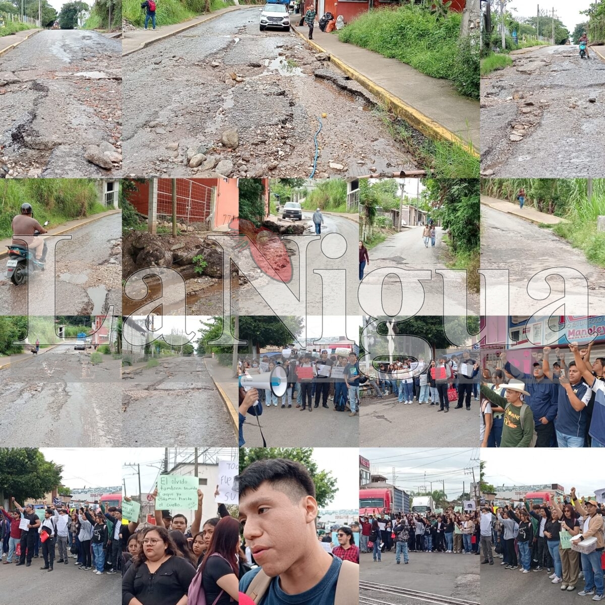 Habitantes bloquean vialidad en Peñuela por deterioro de calles