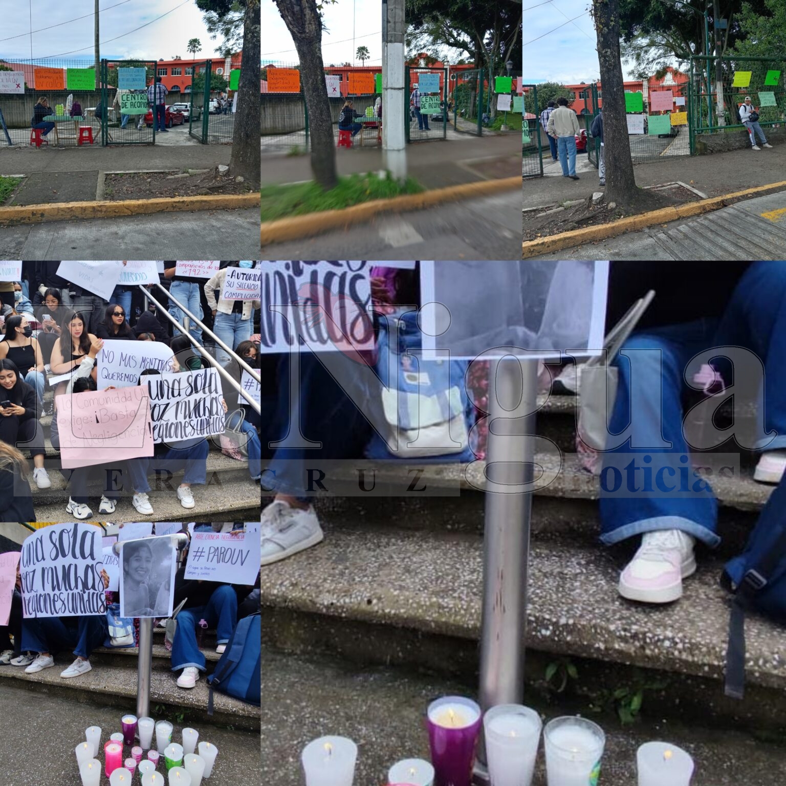 Estudiantes de la UV protestan en Xalapa por muerte de compañera y exigen acciones a autoridades universitarias