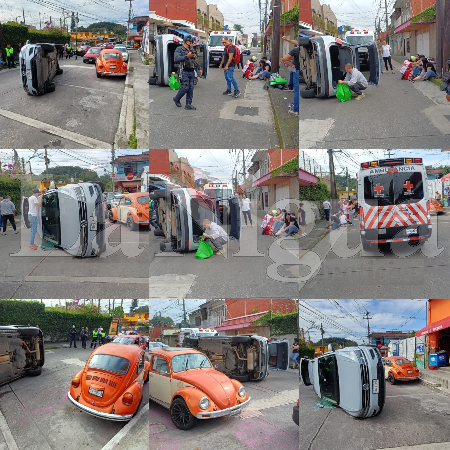 Accidente vehicular en la colonia El Carmen deja solo daños materiales