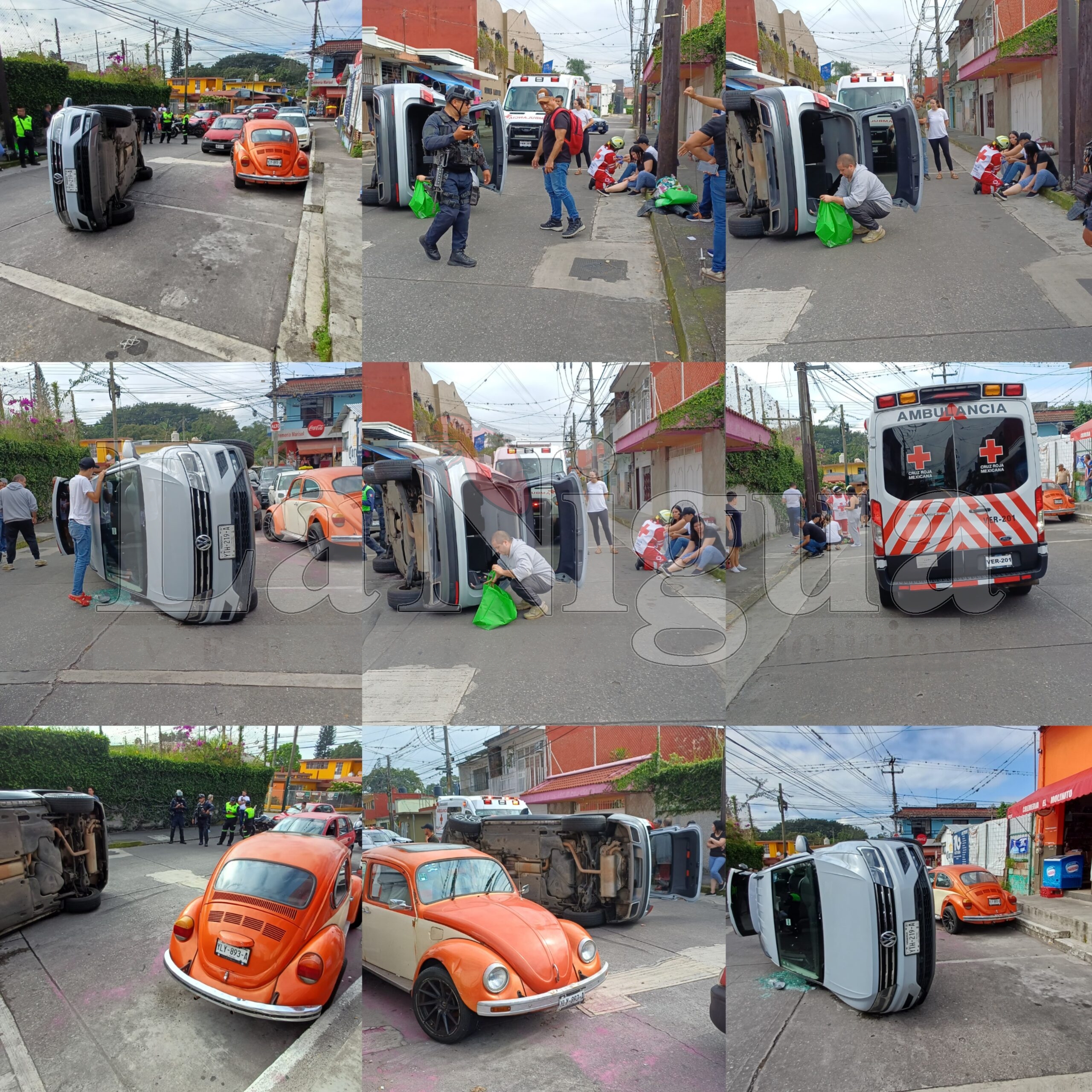 Accidente vehicular en la colonia El Carmen deja solo daños materiales 1 Polish 20251018 101307368 scaled