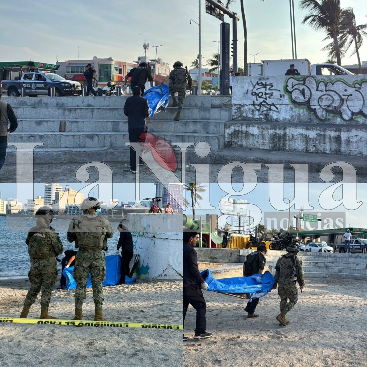 Turistas alertan sobre persona fallecida en playas de Veracruz