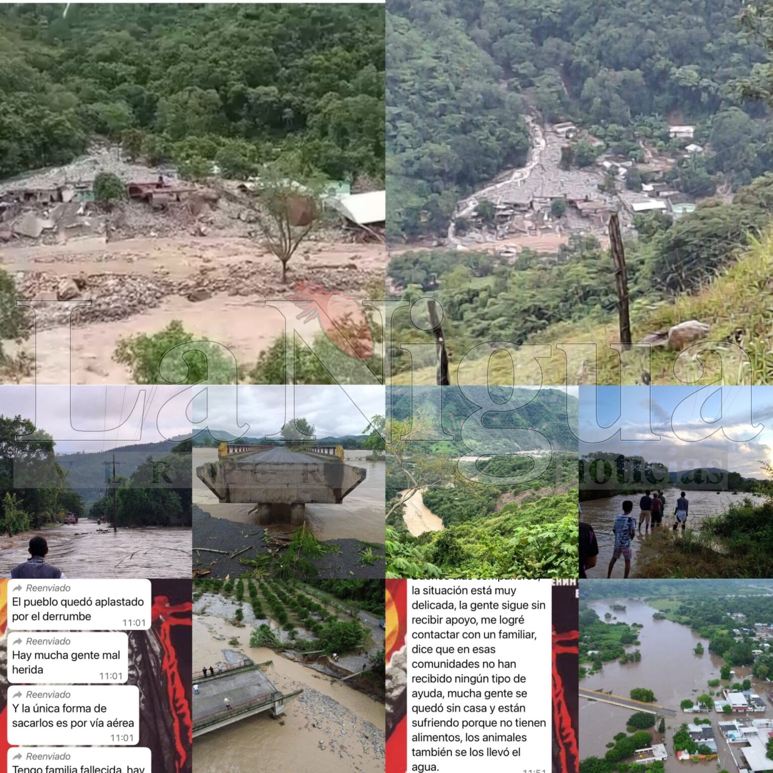 Desesperación y temor en la huasteca veracruzana; ayuda gubernamental no llega