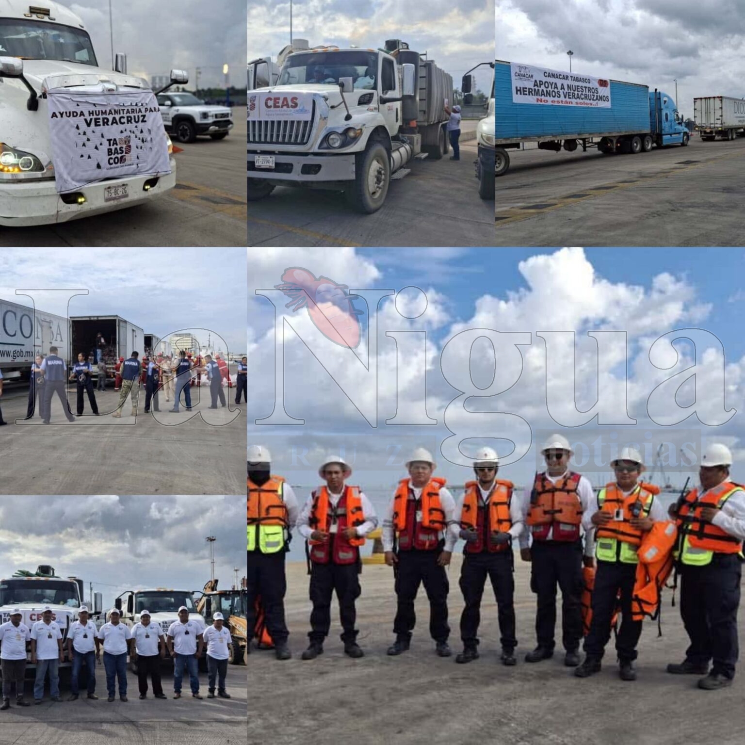 Tabasco envía 24 toneladas de ayuda humanitaria a familias afectadas en Veracruz