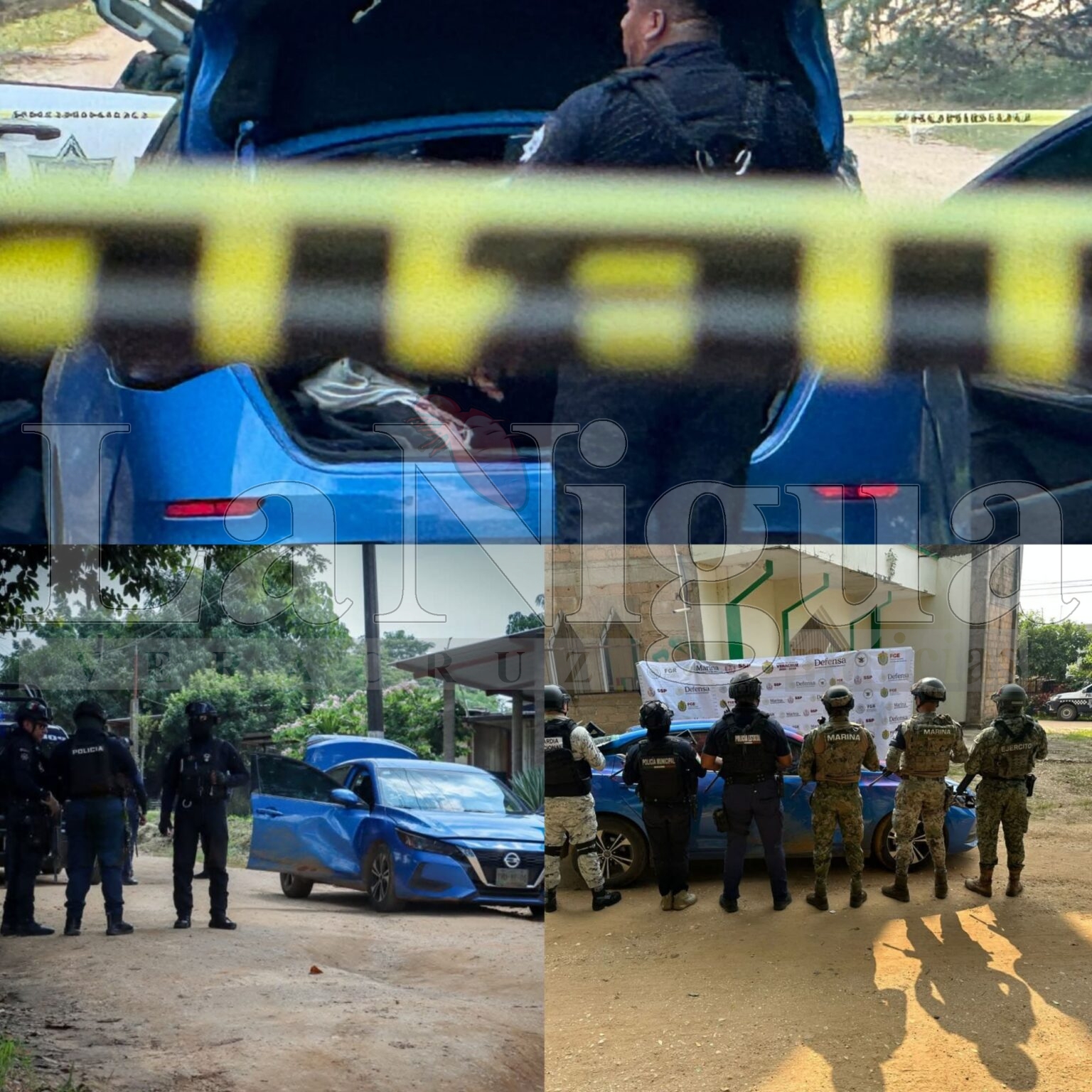 Balacera y persecución en Acayucan; delincuentes abandonan auto baleado.