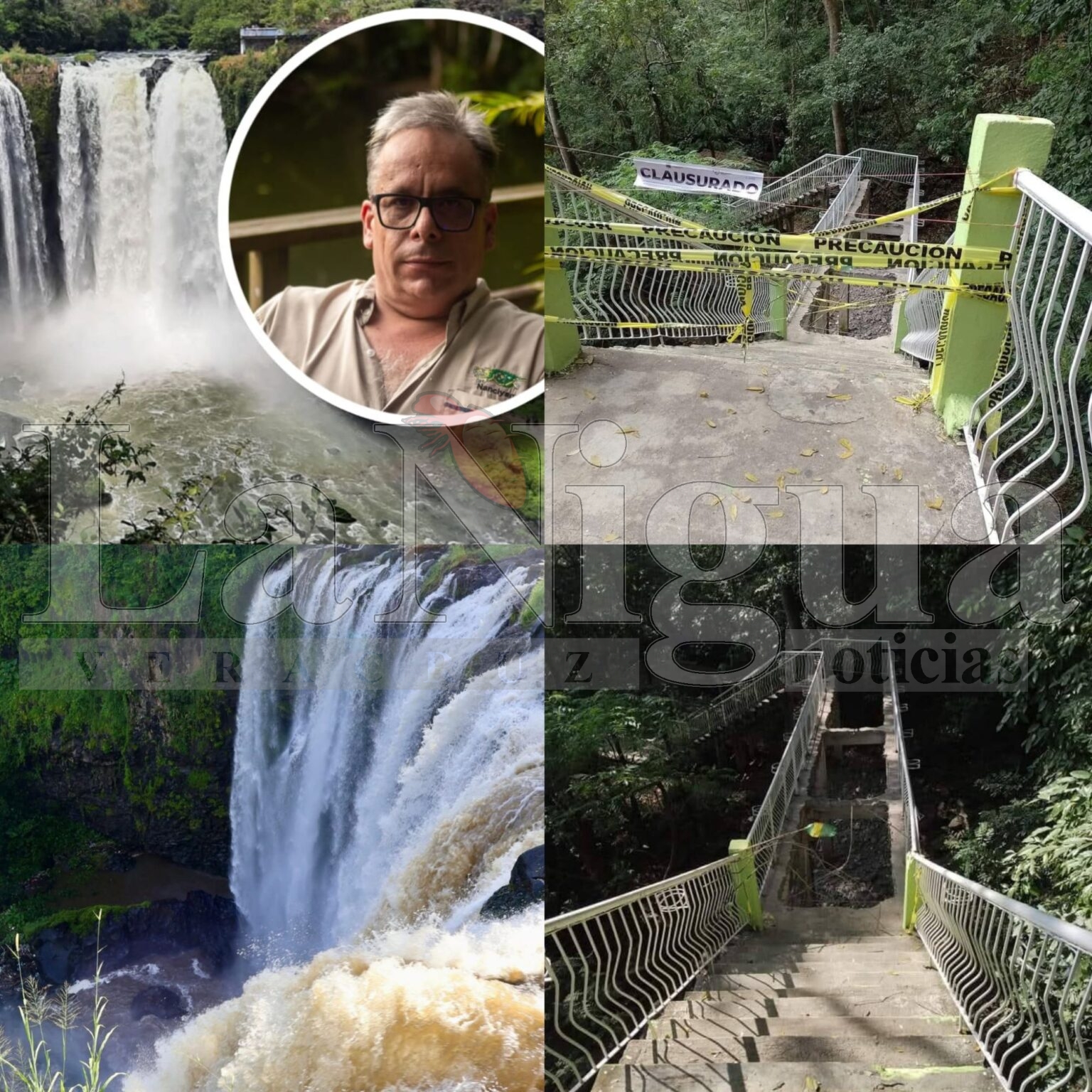 Cierre de la cascada de Salto de Eyipantla, golpea la derrama económica en #LosTuxtlas