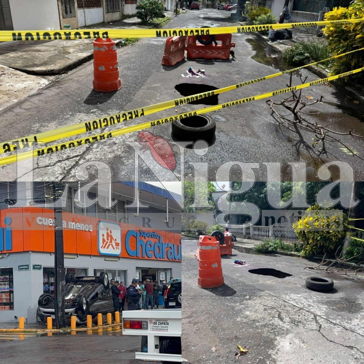 Volcaduras, accidentes y encharcamiento en Veracruz puerto 1 polish 20251021 1512527993933630333932756105