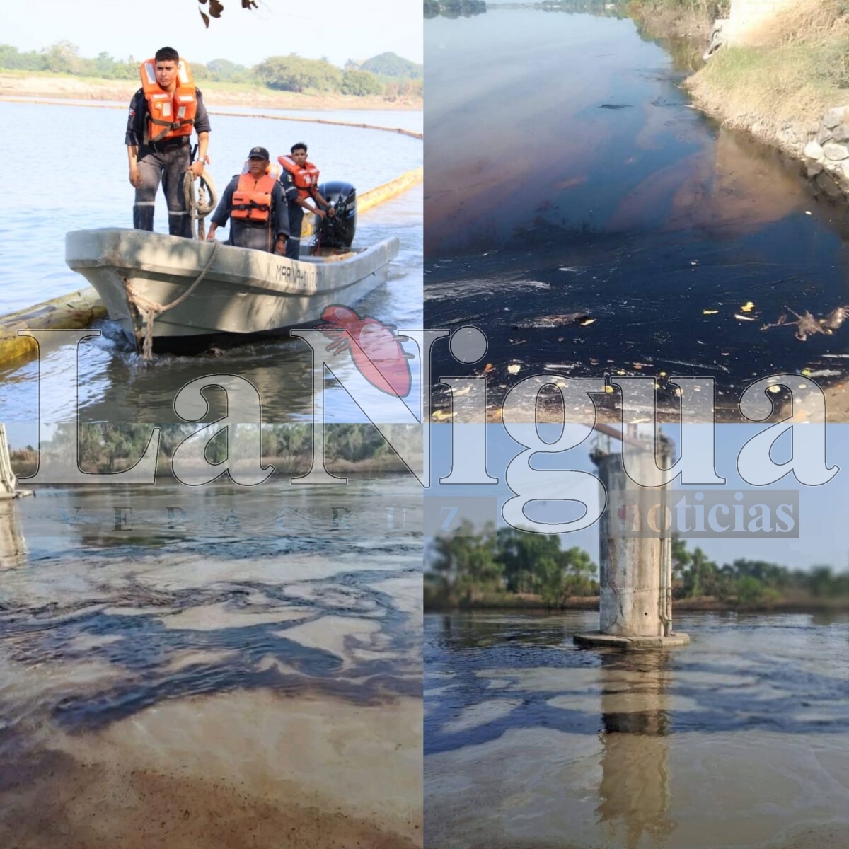 Miles de litros de hidrocarburos, contaminaron al río Pantepec entre Álamo y Tuxpan 1 polish 20251022 0922442611092144378995040330