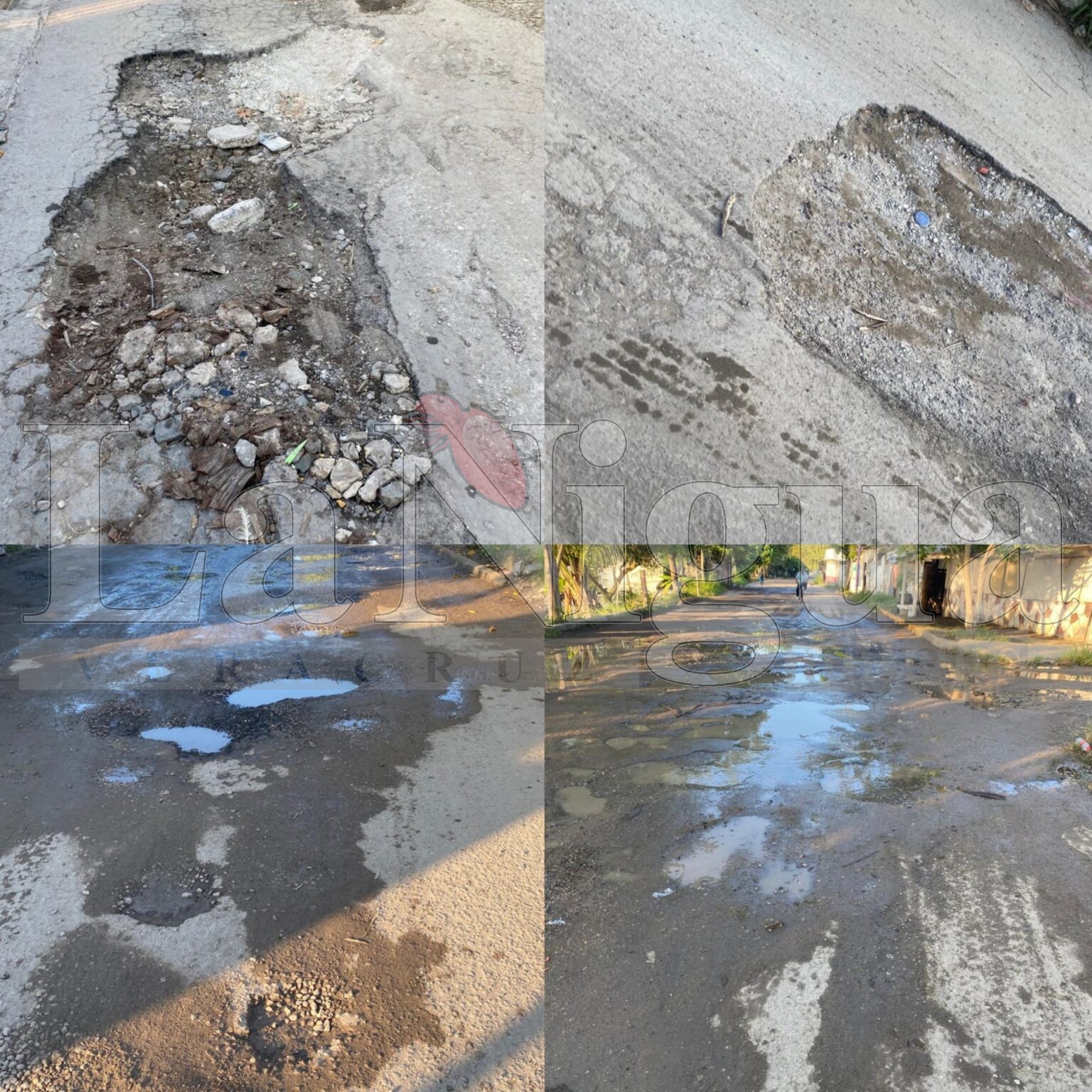 Vecinos denuncian condiciones intransitables en calle Insurgentes de Pueblo Viejo