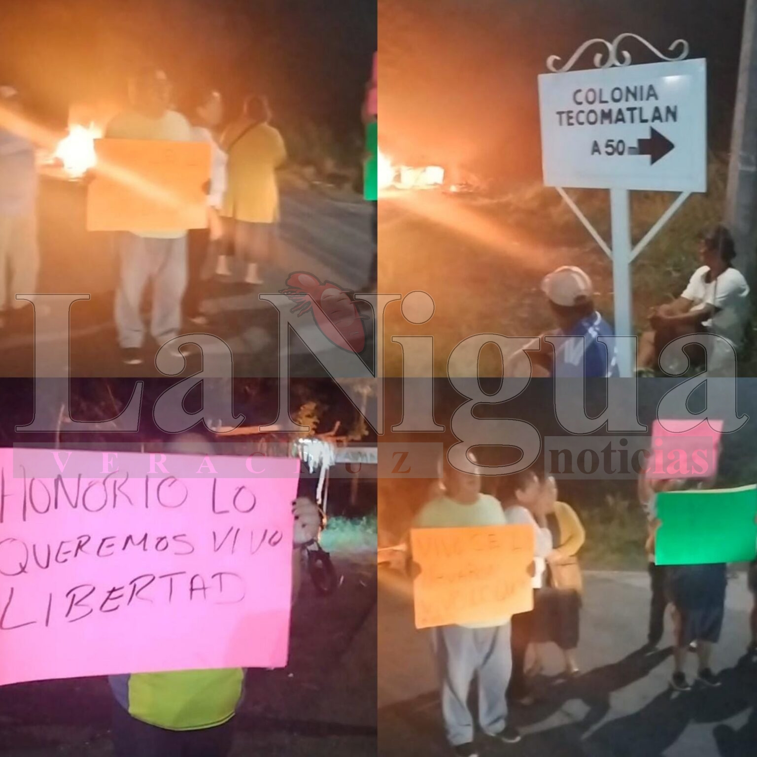 Bloquean carretera Chachalacas–Ursulo Galván; exigen liberar a líder antorchista presuntamente privado de la libertad