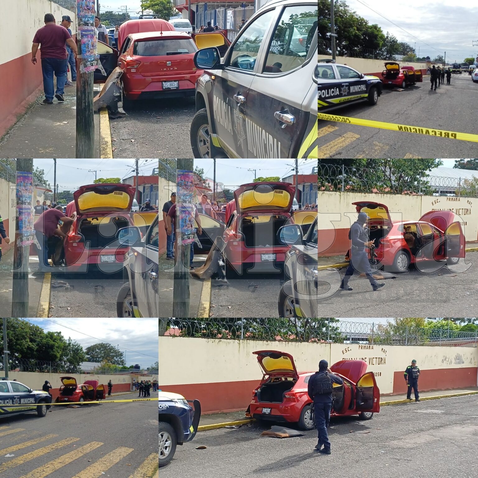 Incendian vehículo de manera intencional en la colonia Fernando López Arias, en Córdoba