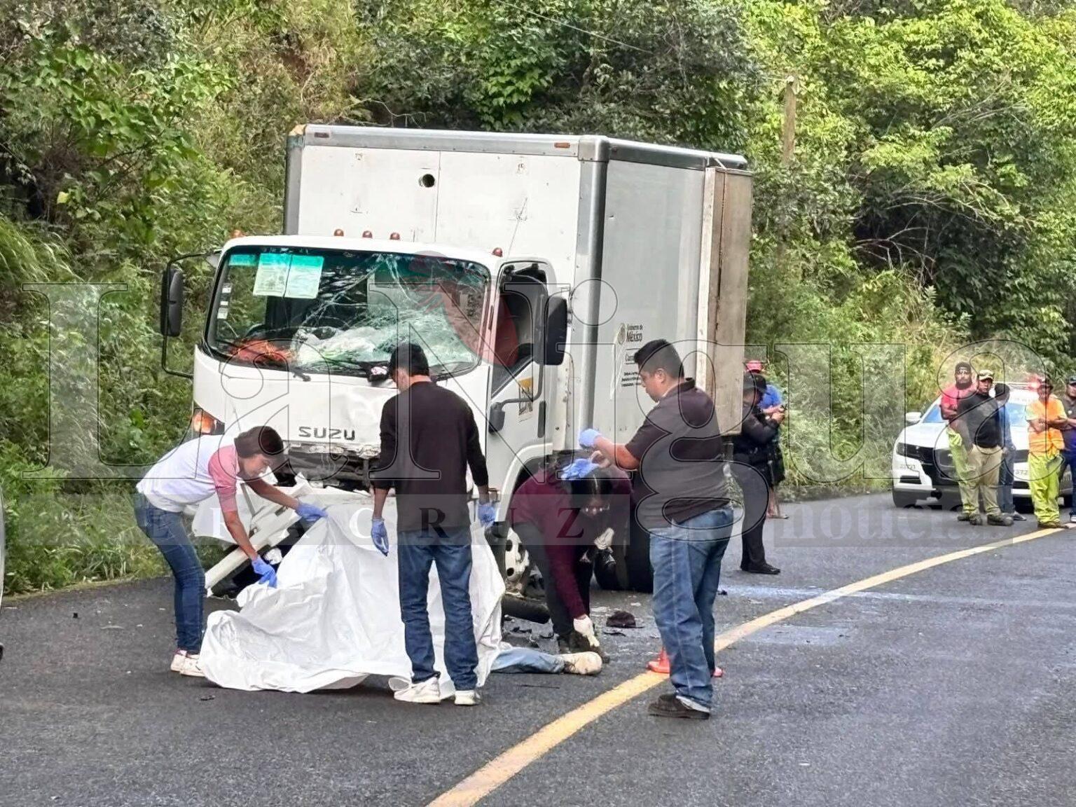 Un muerto tras fatal accidente sobre la carretera federal 180 en Catemaco