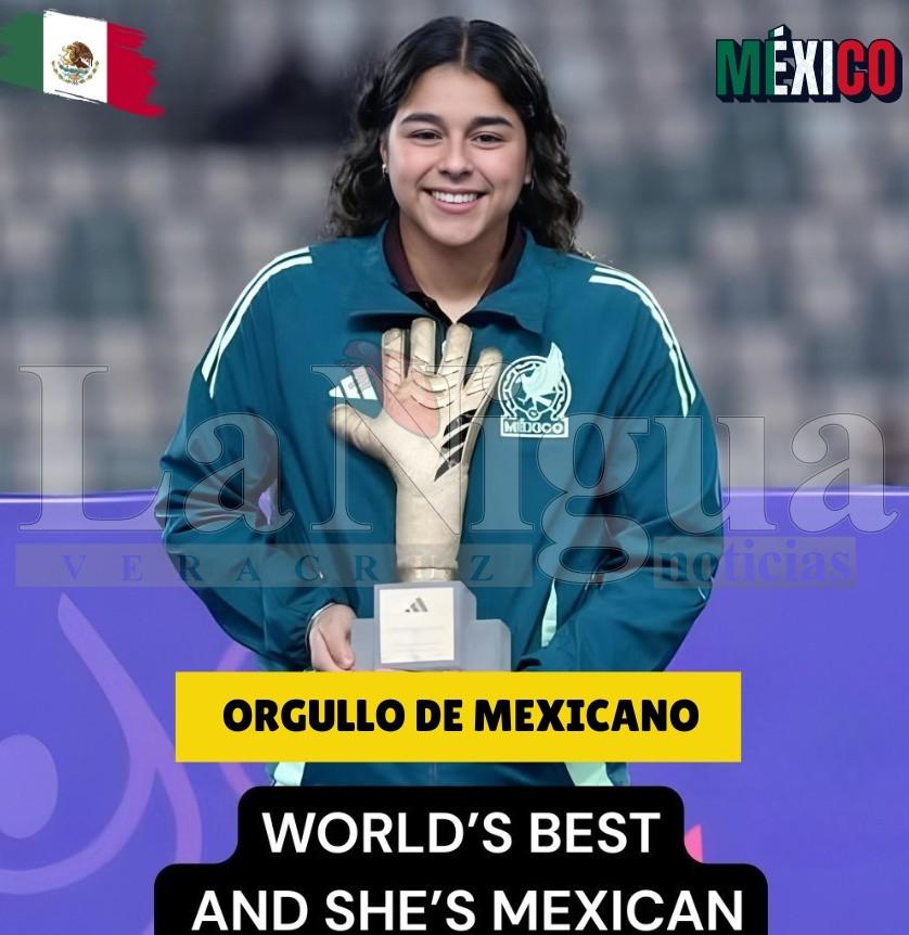 Veracruzana, la mejor portera delMundo sub 17, Valentina Murrieta