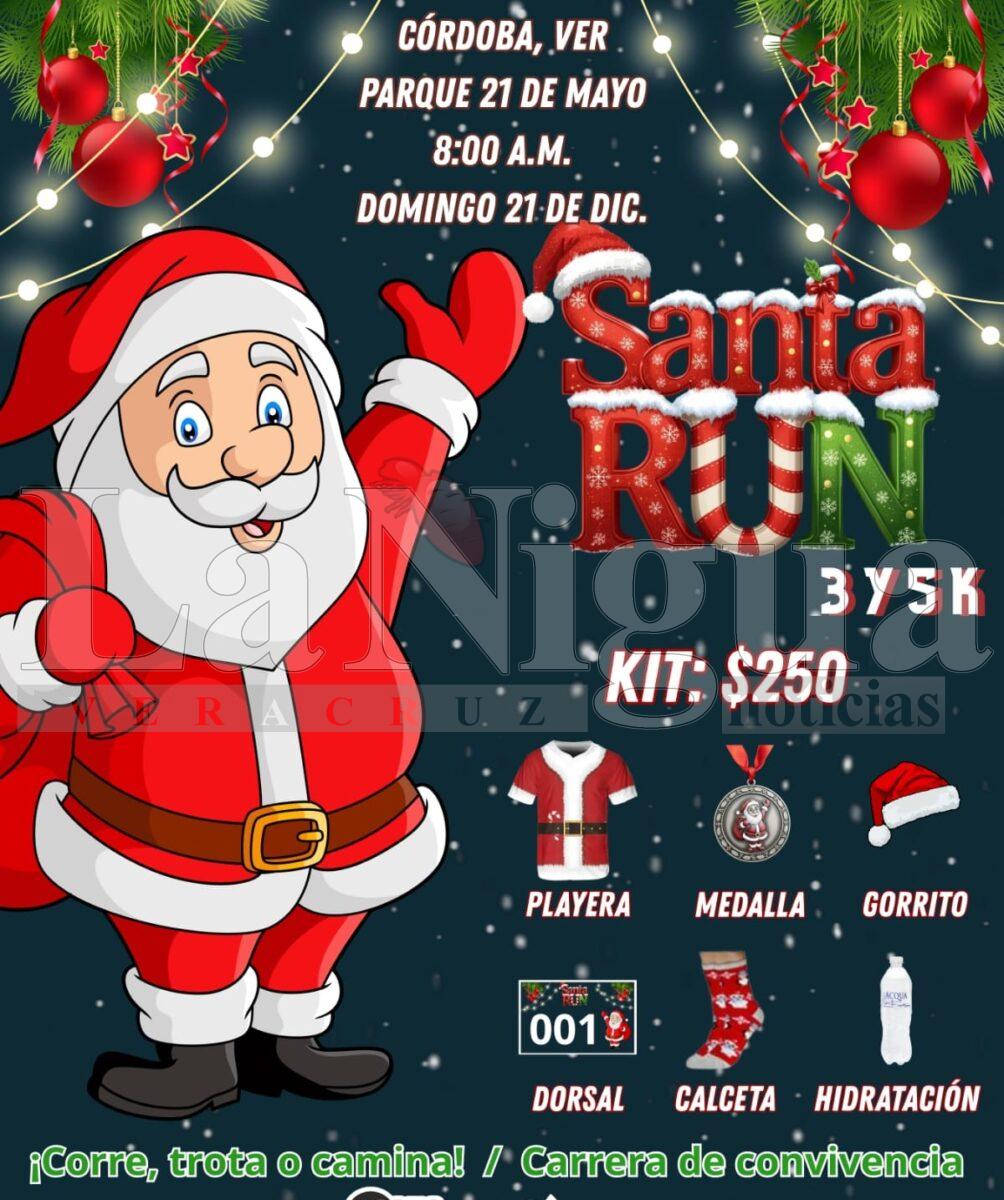 El 21 de diciembre, carreraSanta Run en el 21 de Mayo