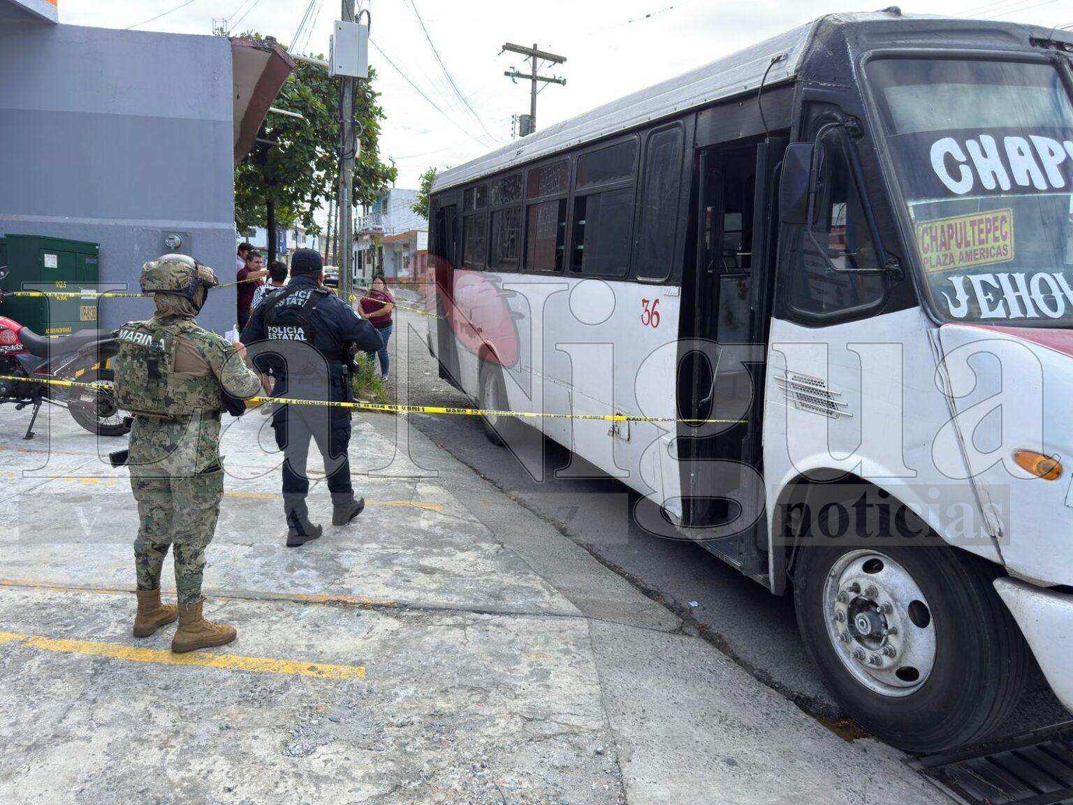 En su cumpleaños fallece sujeto al interior de autobús urbano en Veracruz puerto