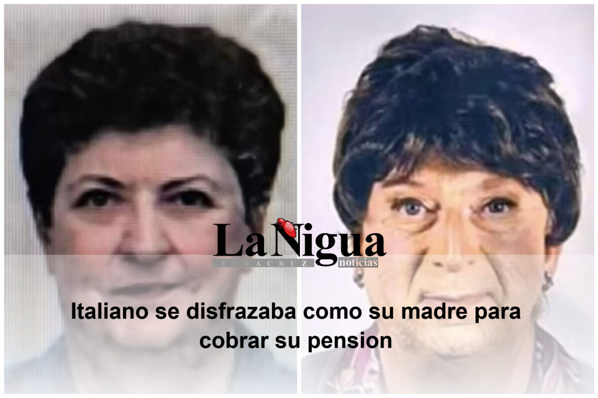 Hombre en Italia es descubierto disfrazado de su madre fallecida para seguir cobrando su pensión