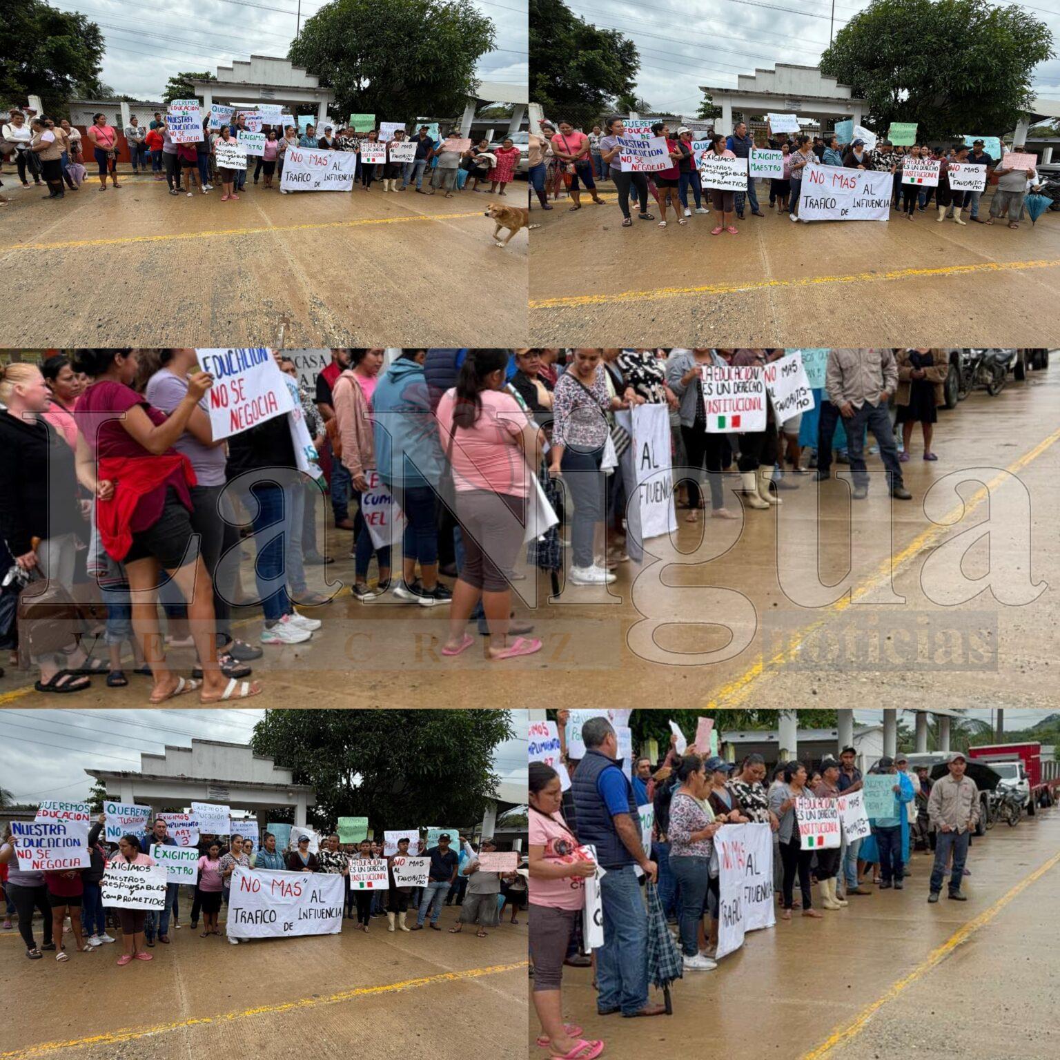 Padres exigen solución por ausencia de maestros en el ejido Ignacio López Rayón de Las Choapas