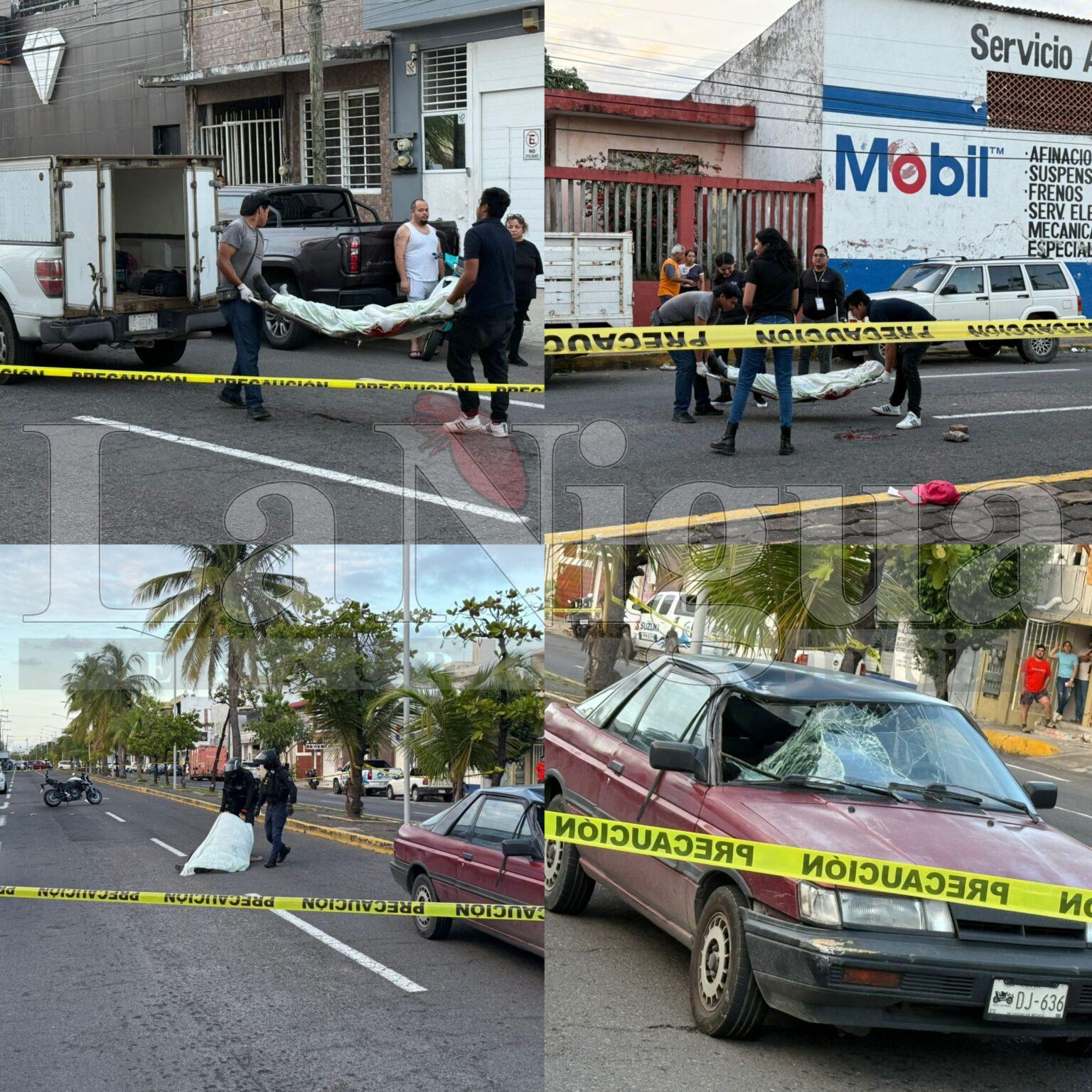 Septuagenario muere arrollado; conductor queda detenido en Veracruz