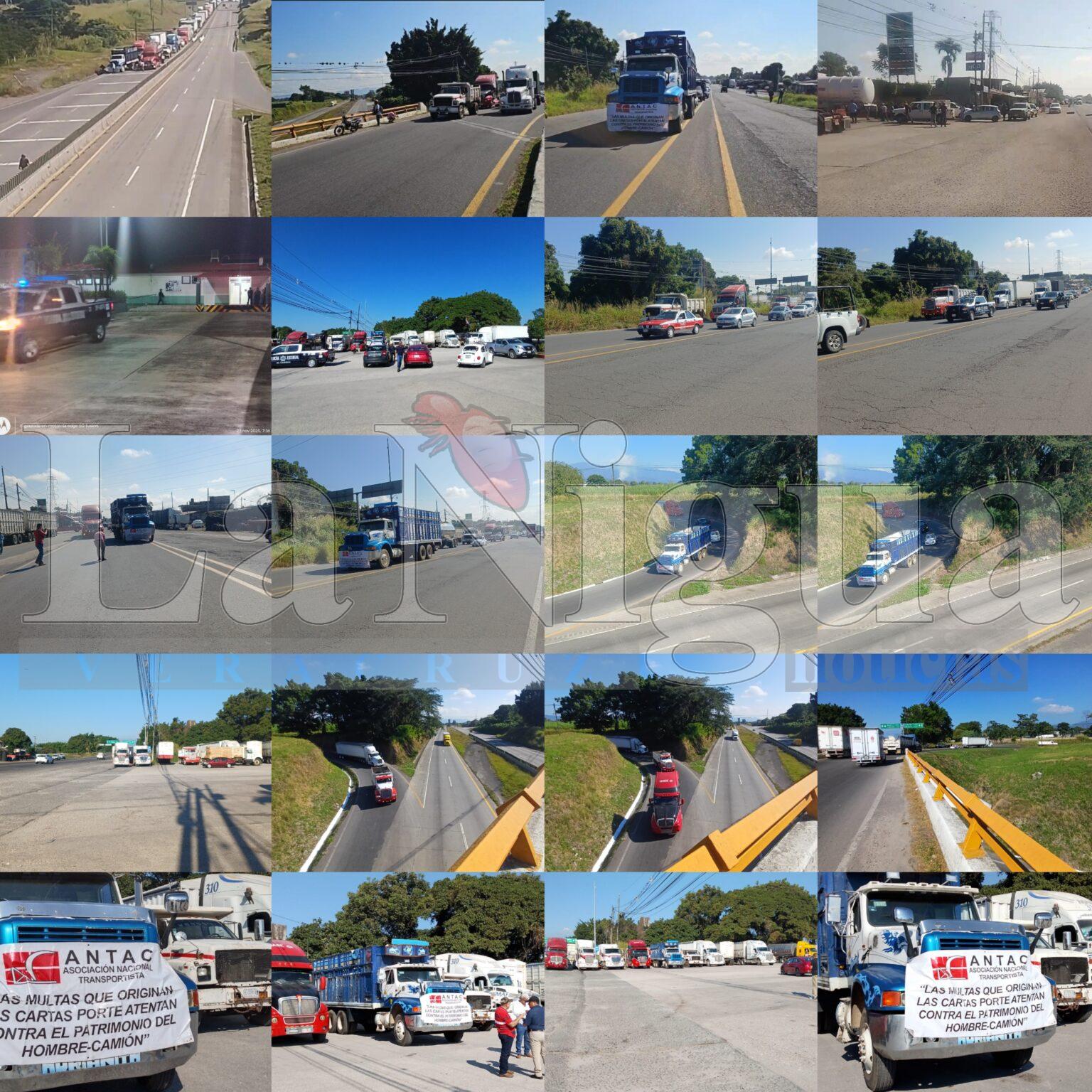 Transportistas realizan marcha lenta para exigir seguridad, frenar extorsiones y una fiscalía especializada: “Nos roban hasta 35 unidades al día”