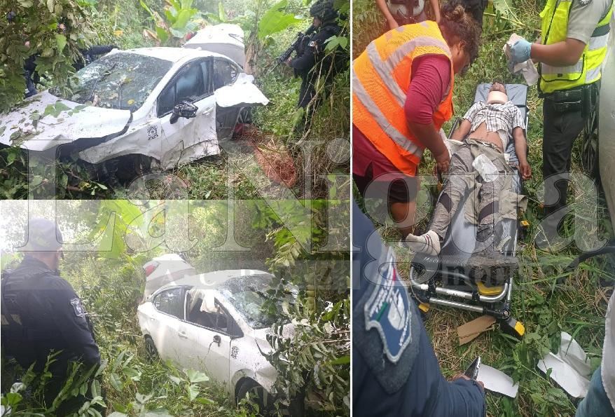 DETIENE SSP A VIOLENTO ROBA CARROS. EN SU HUÍDA DESTROZA AUTOR ROBADO