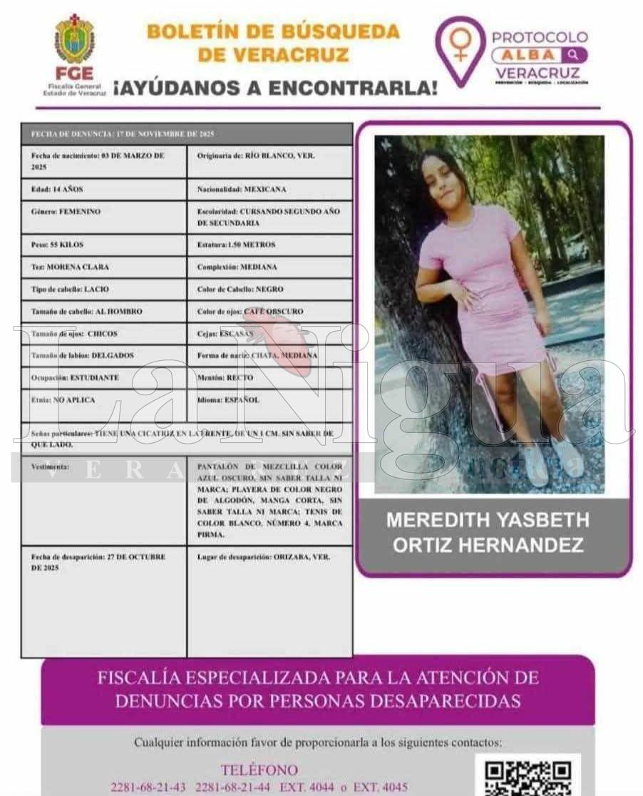 DESAPARECE JOVENCITA; SALIÓ POR COPIAS PARA SU TAREA Y YA NO REGRESÓ A CASA