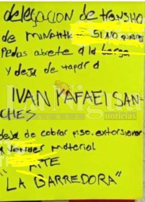 Localizan mensaje de advertencia en primaria de la colonia Nueva Mina en Minatitlán; autoridades intervienen.