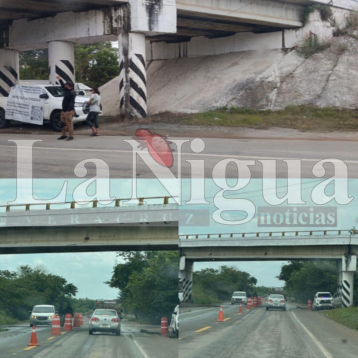 FGR reinstala retén en la carretera Las Choapas–Ocozocoautla; automovilistas inconformes