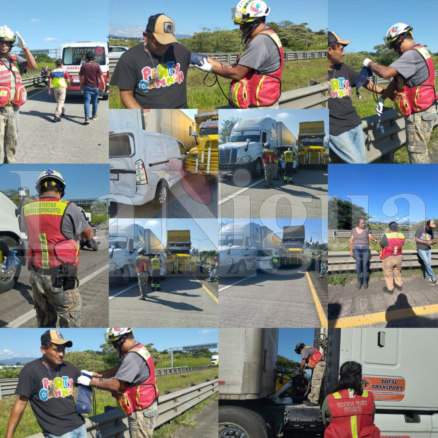 Fuerte accidente en la autopista Fortín–Córdoba deja una persona prensada y cuantiosos daños materiales