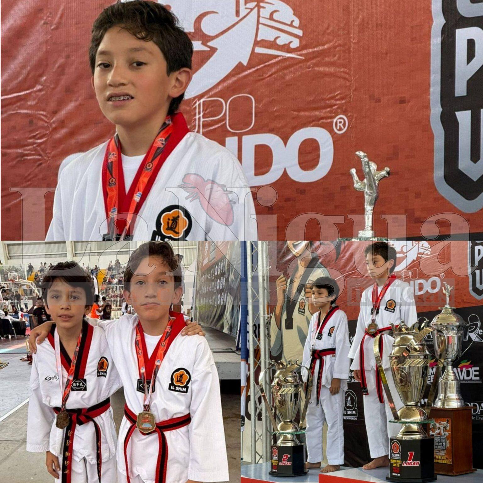 Francisco Gael Garrido campeón delNacional Abierta de TKD en Veracruz
