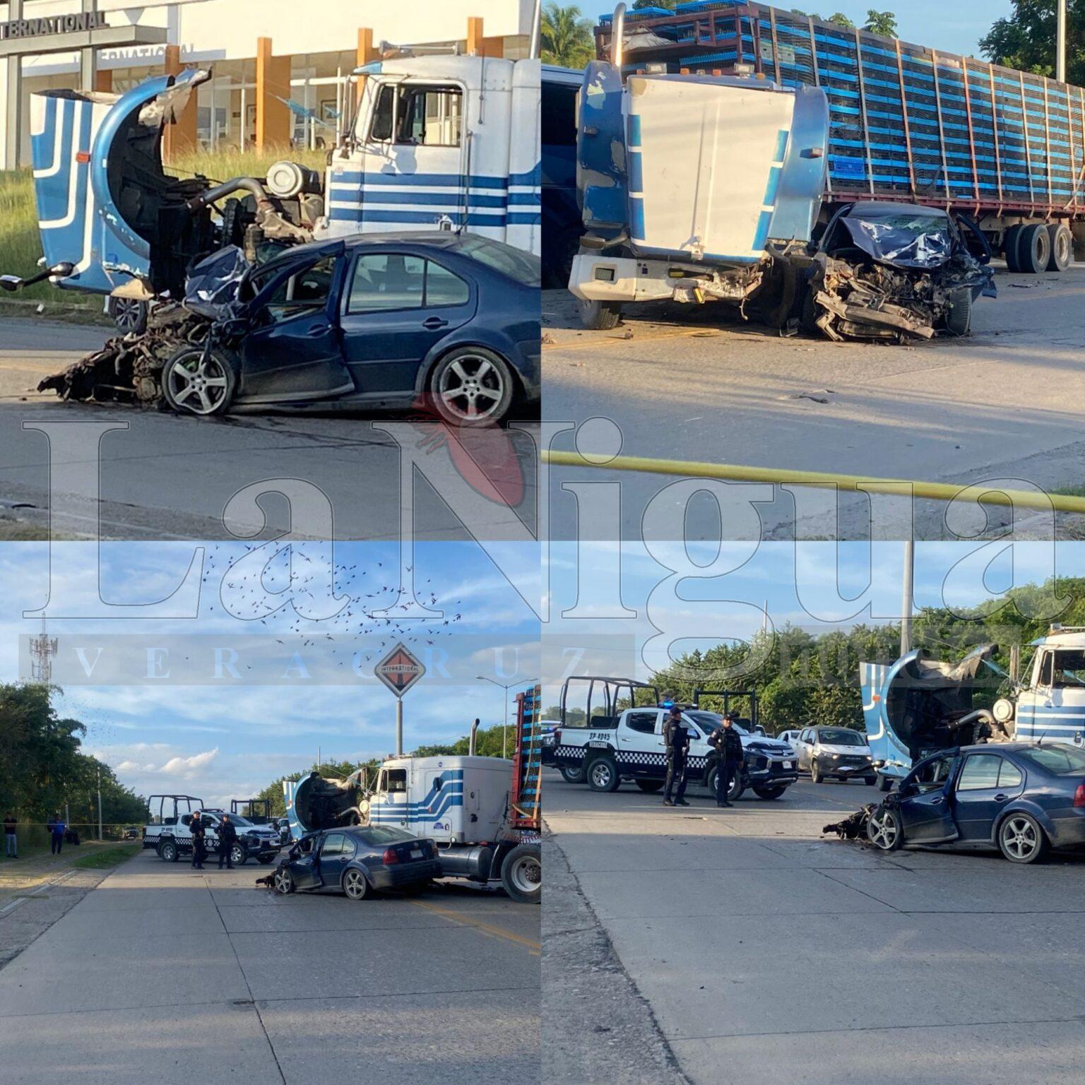 Fatal accidente en la carretera México–Tuxpan; un conductor pierde la vida
