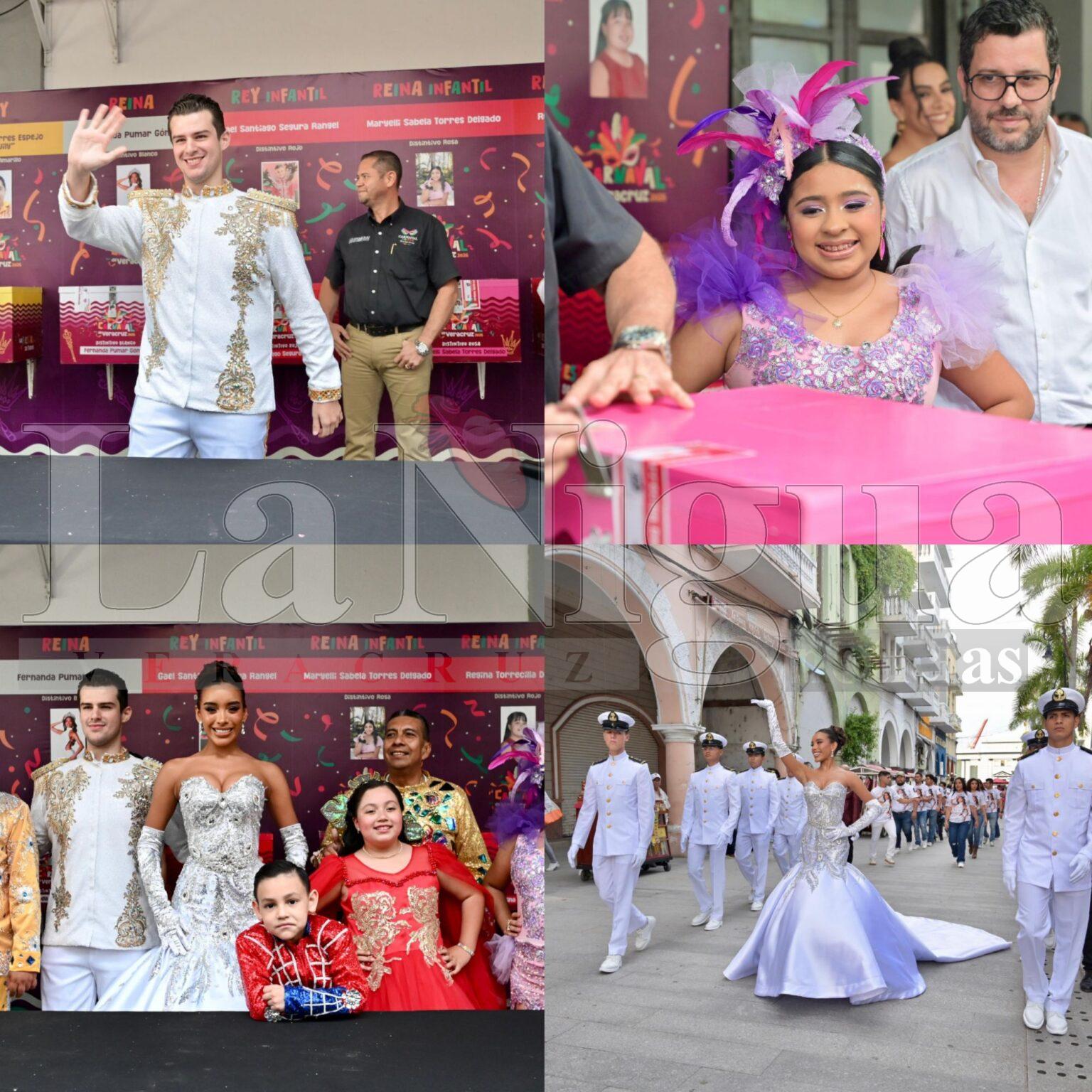 Fernanda Pumar y Gael Santiago son virtuales Reyes del Carnaval de Veracruz 2026
