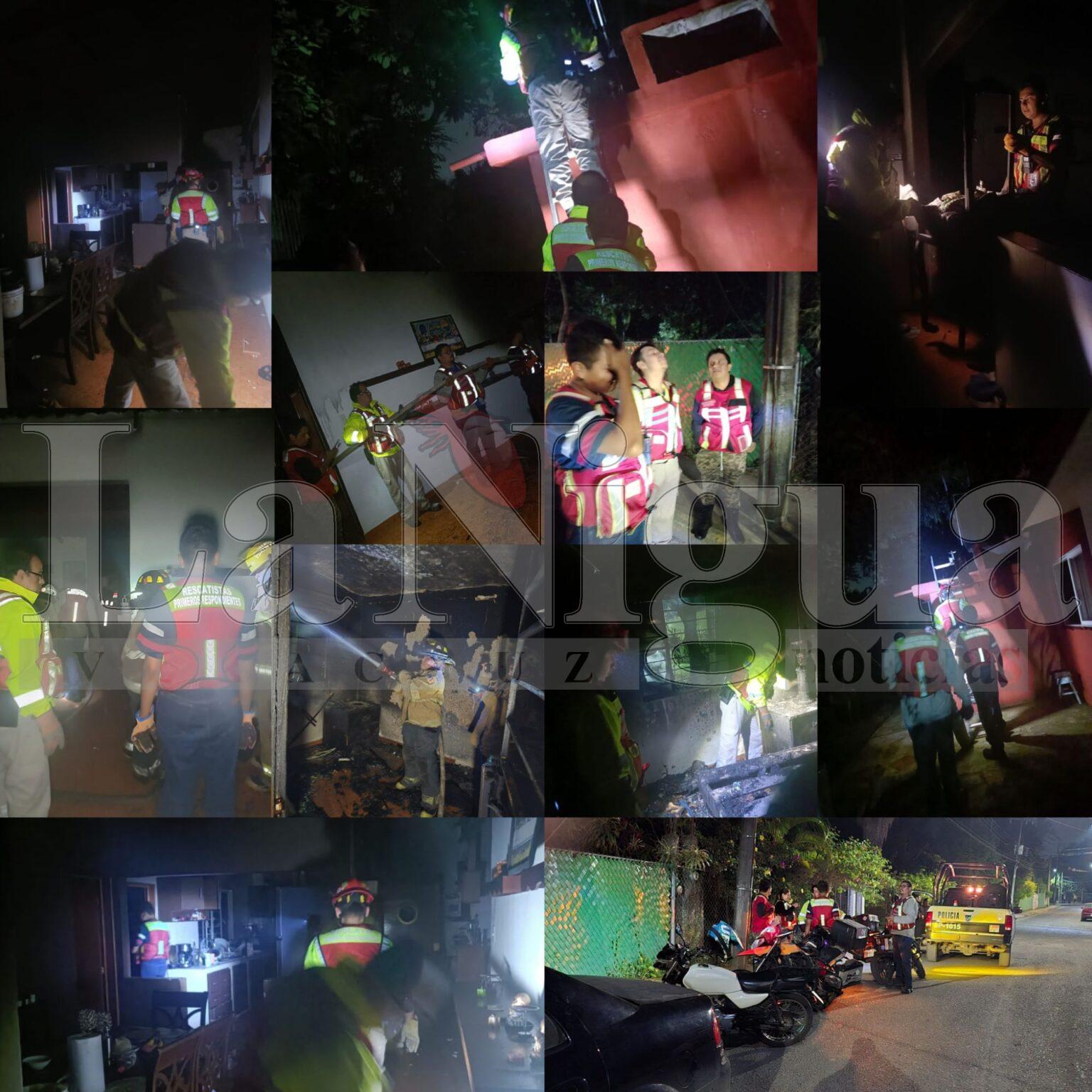 Se incendia vivienda en el Pueblo de las Flores