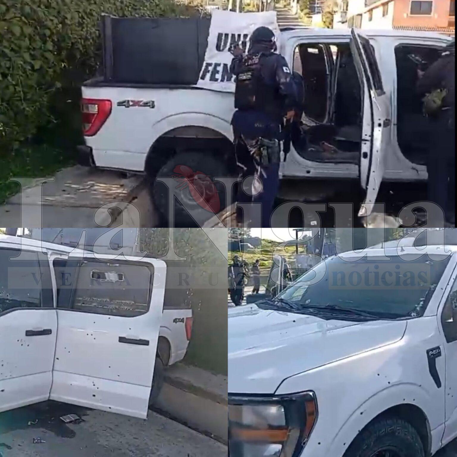 Abaten a dos y detienen a cuatro; aseguran seis vehículos tras balacera en límites de Puebla y Veracruz