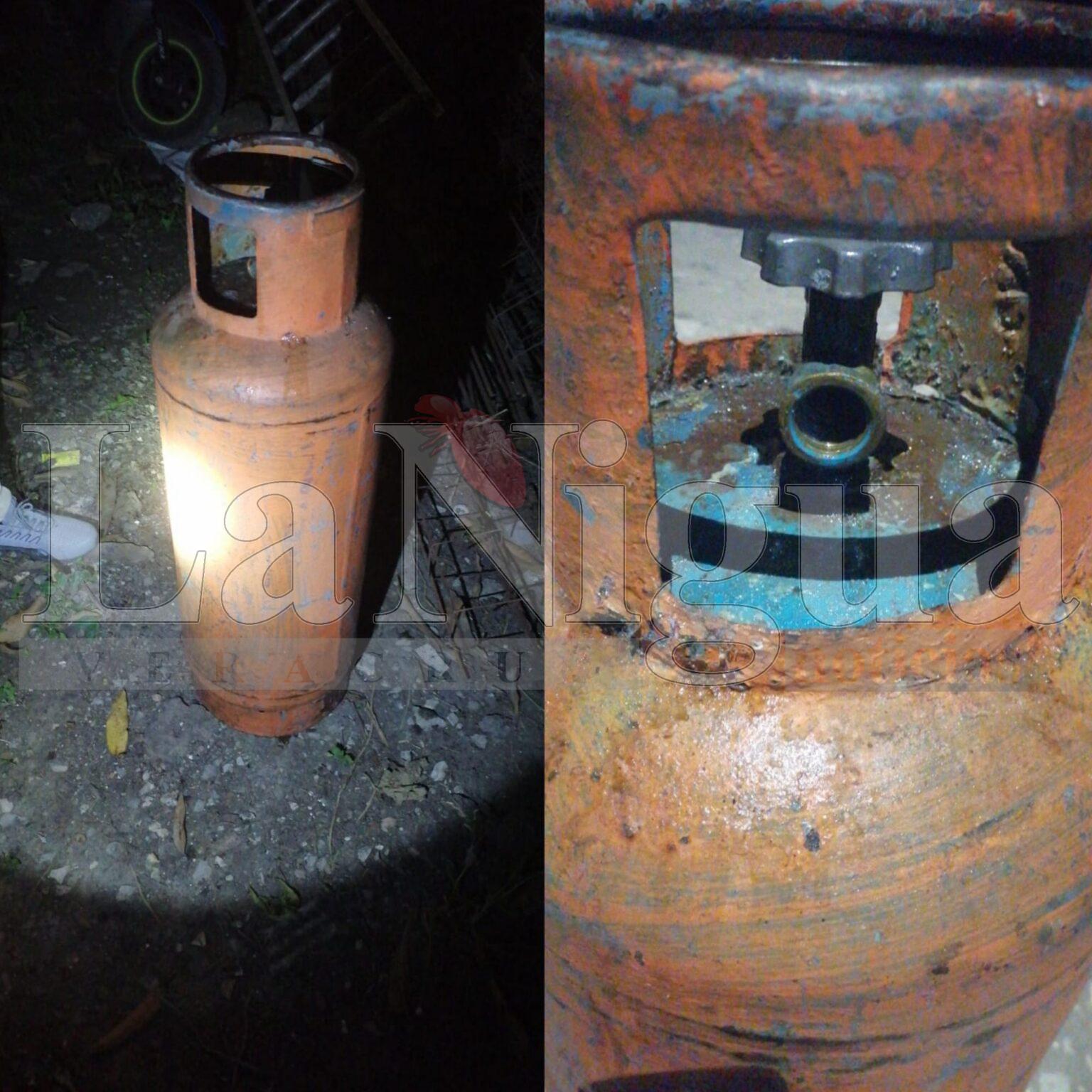 Bomberos y Policía Municipal de Cuitláhuac atienden tercera fuga de gas en la semana; tanque presentaba falla en la válvula