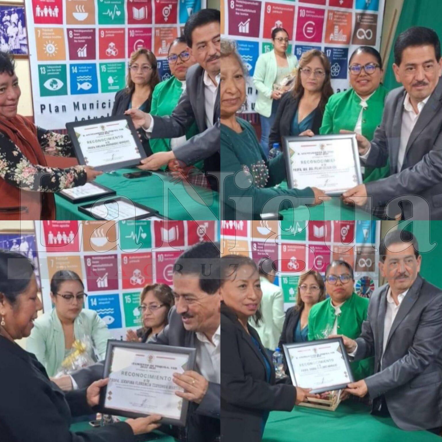 Ayuntamiento de Tequila Reconoce a maestros con más de 30 años de servicio en la Sierra de Zongolica