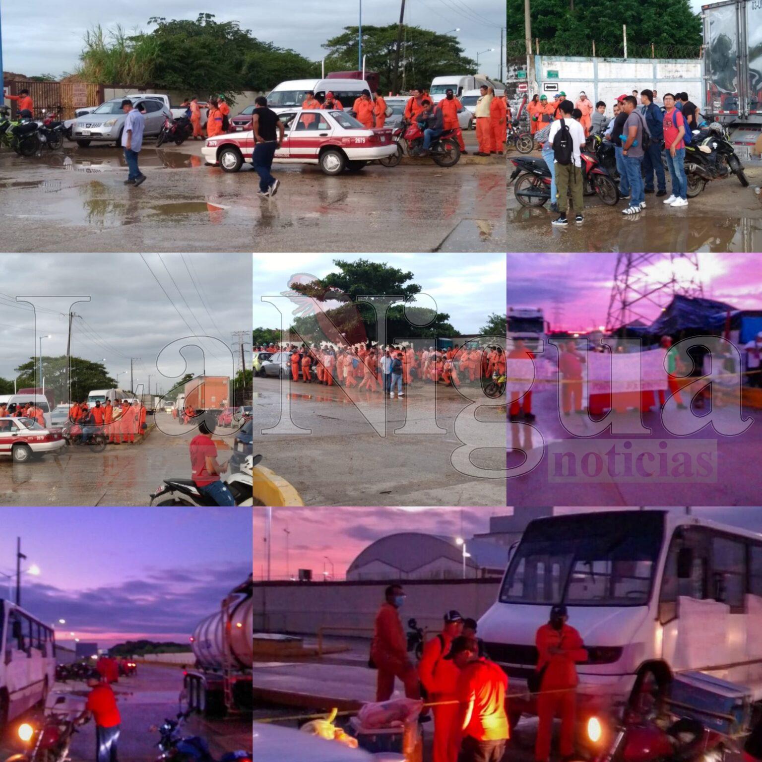 Bloquean Sales del Istmo (CYDSA) trabajadores de SIMCARG, acusan despido injustificado y exigen reinstalación