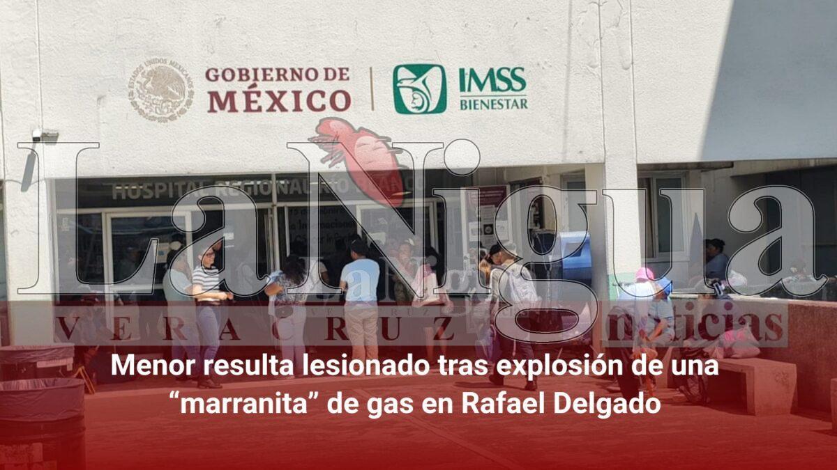 Menor resulta lesionado tras explosión de una “marranita” de gas en Rafael Delgado