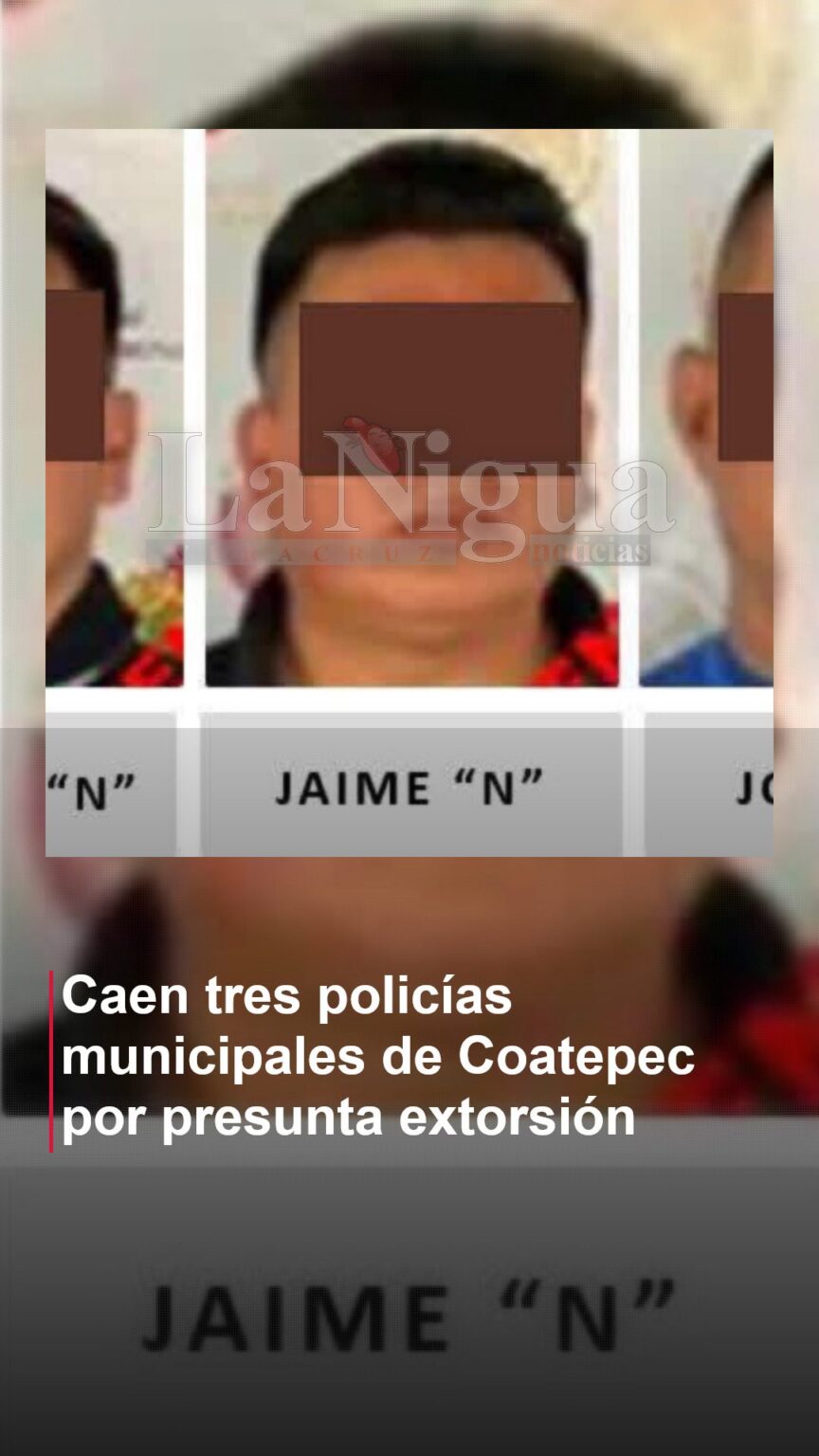 Caen tres policías municipales de Coatepec por presunta extorsión