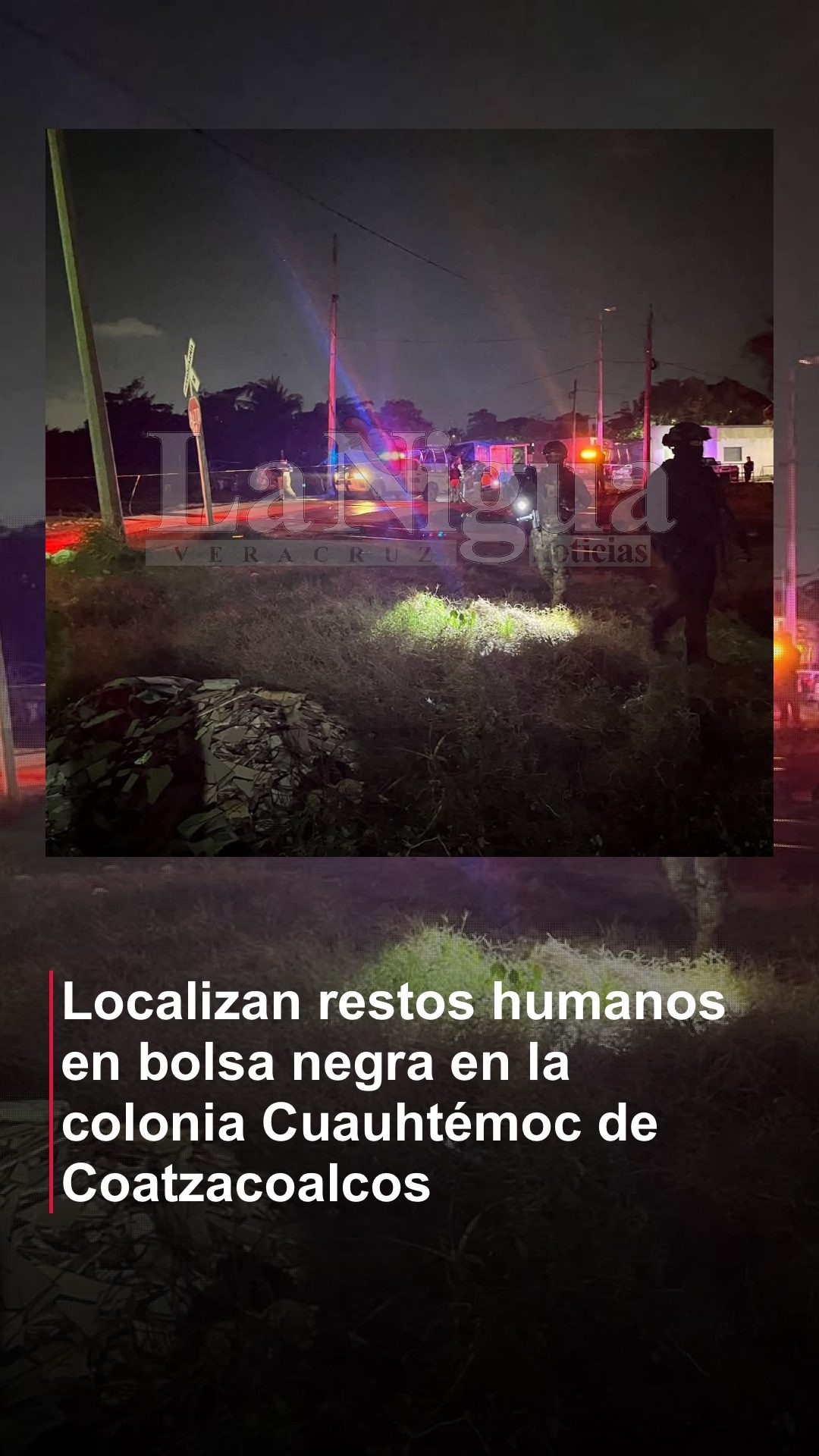 Localizan restos humanos en bolsa negra en la colonia Cuauhtémoc de Coatzacoalcos