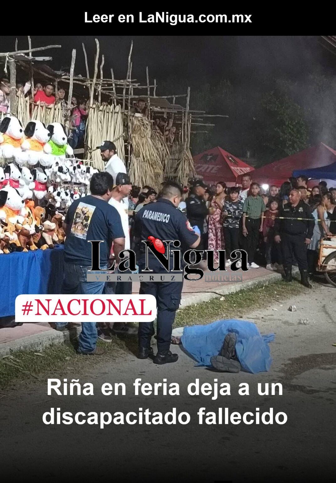 Riña en feria deja a un discapacitado fallecido