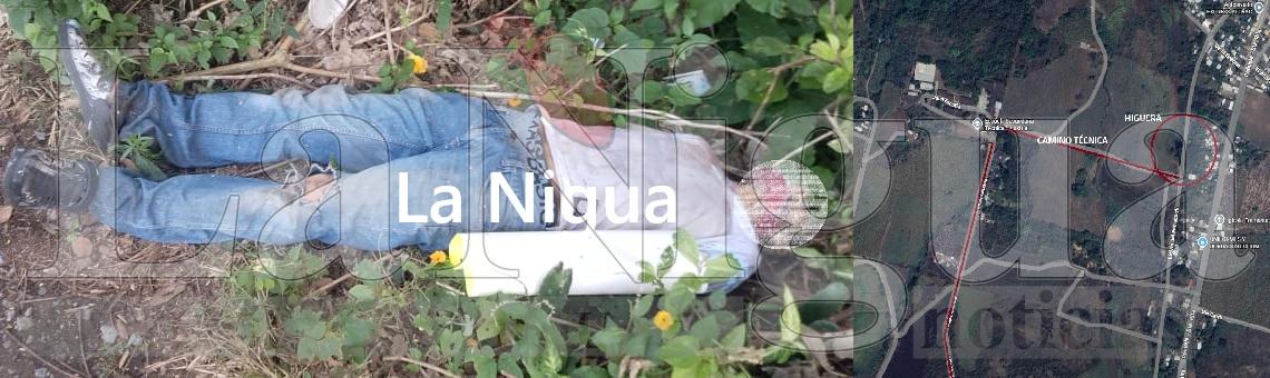 Dejan cuerpo sin vida en el camino a la Secundaria 44 de Potrero Nuevo. Atado de manos y con un n@rcomensaje
