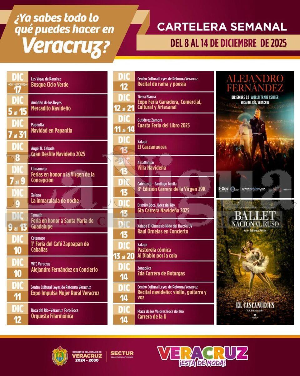 Cartelera turística en Veracruz: cultura, tradición y grandes espectáculos